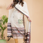 Cream White Mercerized Cotton 2-Piece Set Kurti & Dupatta (UNSTITCHED) - 014