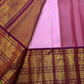 Handwoven Pure Gadwal Silk Saree  |  Baby Pink