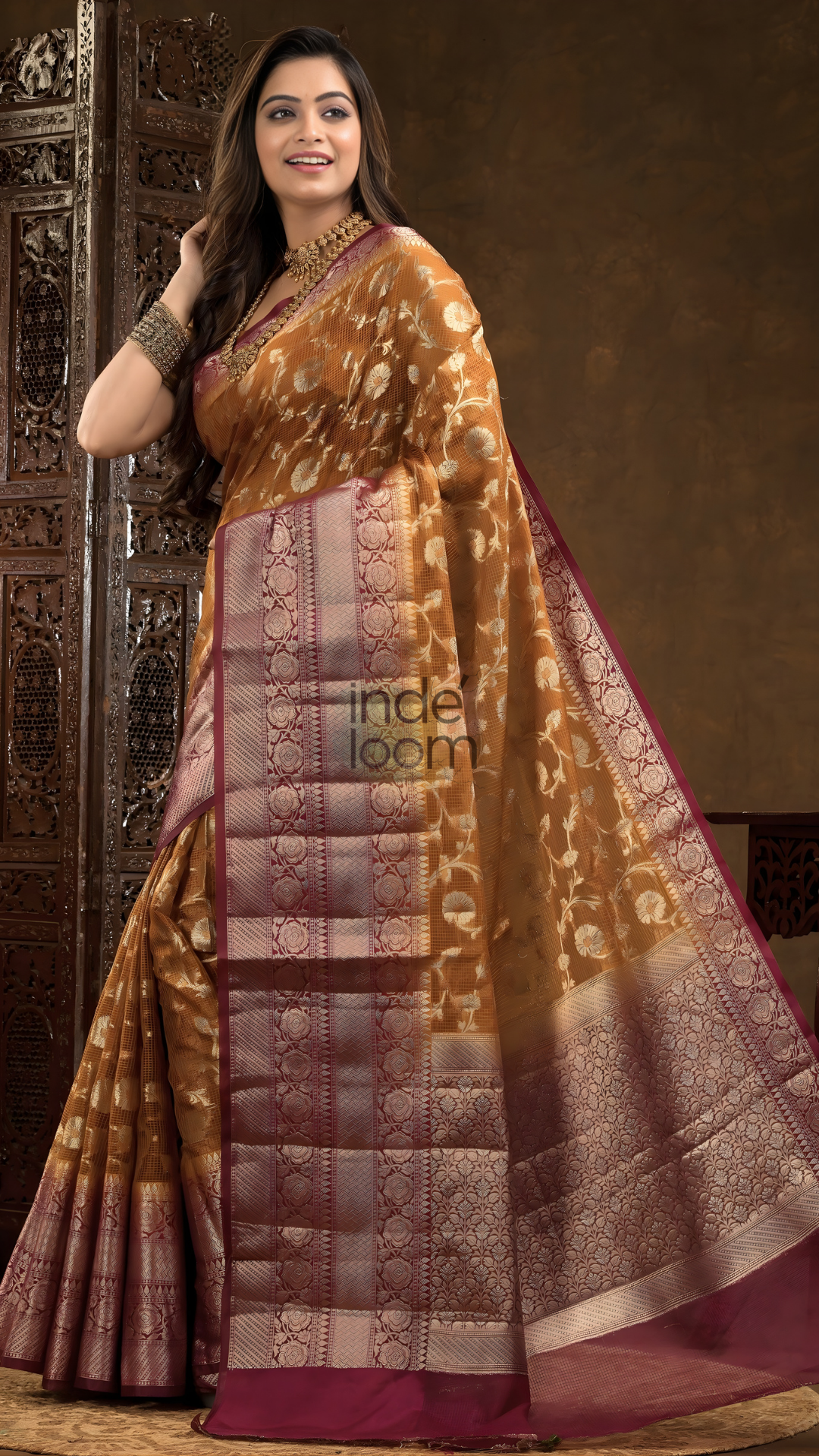 Dijon Yellow Cotton Silk Saree - 012