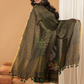 Linen Jamdani Unstitched 2-Piece Kurti  |  Parrot Green