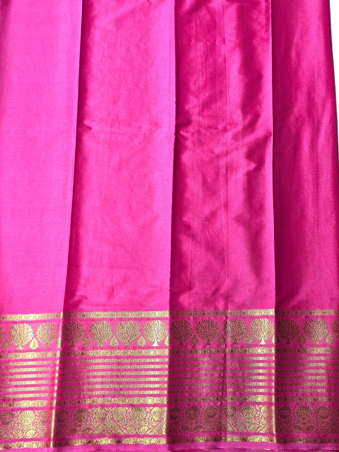 Classic Mysore Silk Saree  |  Rani Pink