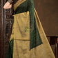 Dark Green Cotton Silk Saree - 013