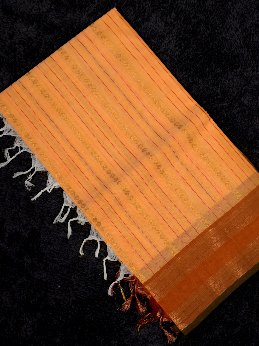 Kanchi Cotton|Yellow & Orange