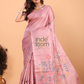 Tissue Silk Saree With Rose Pink - 144