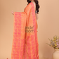 Tissue Silk Saree With Salmon Pink - 120