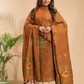 Bronze Brown Tissue Linen 2-Piece Set Kurti & Dupatta (UNSTITCHED) - 015