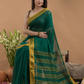 Green Shaded -Handloom Cotton Saree-096