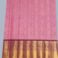Handwoven Pure Gadwal Silk Saree  |  Baby Pink