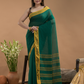 Green Shaded -Handloom Cotton Saree-096