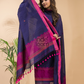 Plum Purpule Mercerized Cotton 2-Piece Set Kurti & Dupatta (UNSTITCHED) - 127