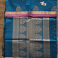 Kanchi Cotton|Teal Blue & Pastel Pink