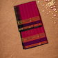 Handloom Korvai Silk Cotton Saree  |  Magenta Pink