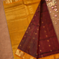 Pure Handloom Korvai Saree | Maroon Red