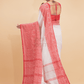 Dewali Silk Saree Red Zari Border-002 - indeloom
