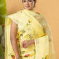 Classic Kota Doria Cotton Unstitched 2-Piece Kurti | Lemon Yellow