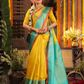 Silk Mark Certified Handloom Kanjivaram Silk Saree  |  Sun Yellow