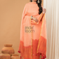 Coral Orange Jamdani 2-Piece Set Kurti & Dupatta (UNSTITCHED) - 140