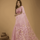 Jamdani Saree With Light Pink - 051 - indeloom