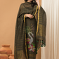 Linen Jamdani Unstitched 2-Piece Kurti  |  Parrot Green