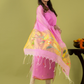 Handwoven Jamdani Muslin Unstitched 2-piece Kurti | Blush Pink