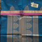 Kanchi Cotton|Teal Blue & Pastel Pink