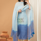 Sky Blue color Jamdani 2-Piece Set Kurti & Dupatta (UNSTITCHED) - 151