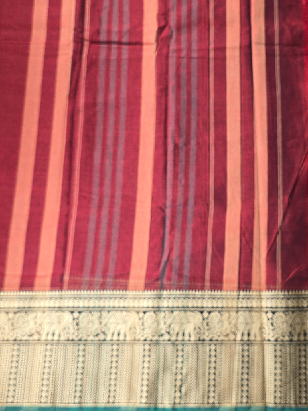 Narayanpet Cotton Saree - Maroon
