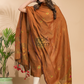 Bronze Brown Tissue Linen 2-Piece Set Kurti & Dupatta (UNSTITCHED) - 015