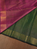 Kanjivaram Saree in Bottle Green