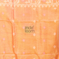 Tissue Silk Jamdani Saree With Neon Orange - 121