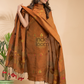Bronze Brown Tissue Linen 2-Piece Set Kurti & Dupatta (UNSTITCHED) - 015