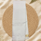 Handwoven Pure Gadwal Silk Saree  | White