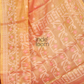 Tissue Silk Jamdani Saree With Neon Orange - 121