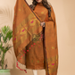Bronze Brown Tissue Linen 2-Piece Set Kurti & Dupatta (UNSTITCHED) - 015
