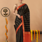 Classic Mysore Semi Silk Saree | Jet Black