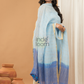 Sky Blue color Jamdani 2-Piece Set Kurti & Dupatta (UNSTITCHED) - 151