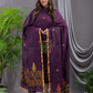 Wine Purple Cotton Jamdani 2-Piece Set Kurti & Dupatta (UNSTITCHED) - 114