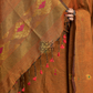 Bronze Brown Tissue Linen 2-Piece Set Kurti & Dupatta (UNSTITCHED) - 015