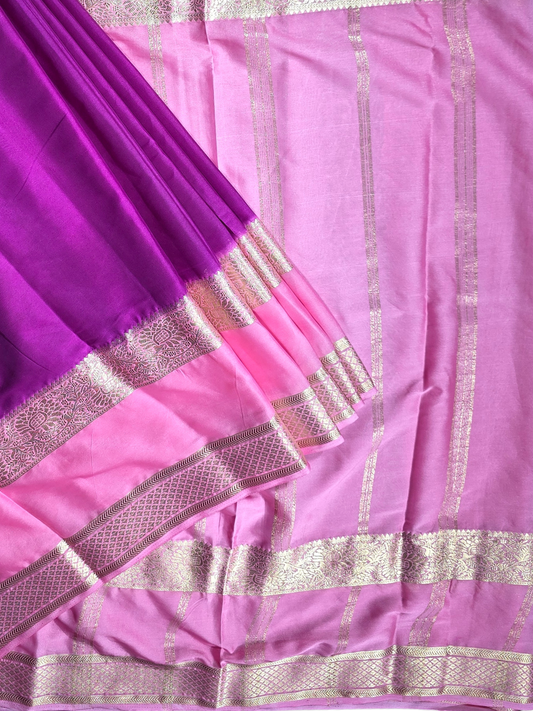 Classic Mysore Semi Silk Saree | Purple