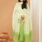 Pastel light green color Jamdani 2-Piece Set Kurti & Dupatta (UNSTITCHED) - 152