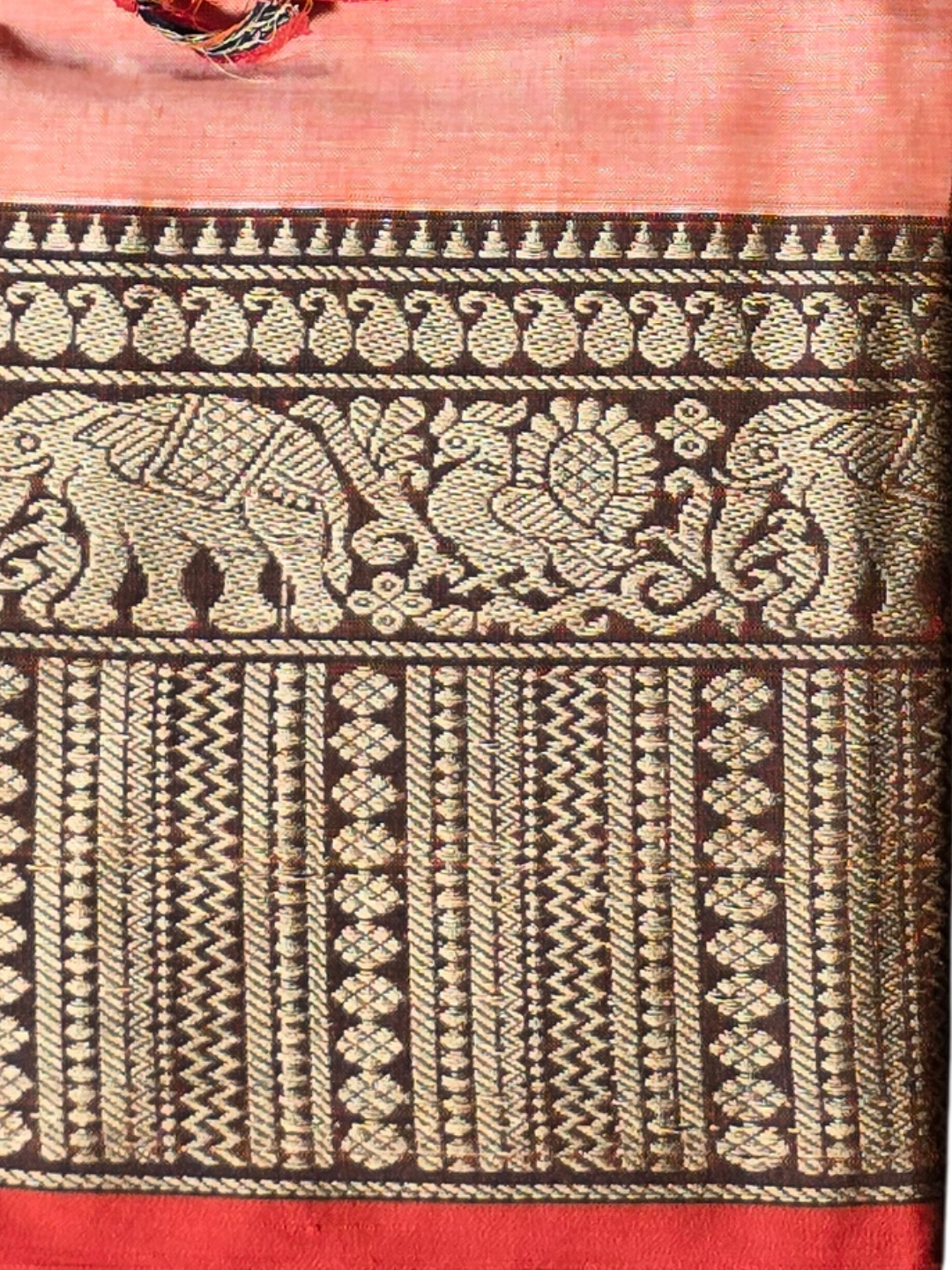 Narayanpet Cotton Saree - Peach