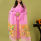 Handwoven Jamdani Muslin Unstitched 2-piece Kurti | Blush Pink