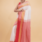 Dewali Silk Saree with Red and Golden Border-014 - indeloom