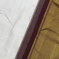 Handwoven Pure Gadwal Silk Saree  | White