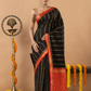 Classic Mysore Semi Silk Saree | Jet Black
