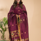 Mulberry Purple Tissue Linen 2-Piece Set Kurti & Dupatta (UNSTITCHED) - 016