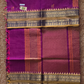 Kanchi Cotton|Purple & Ocher Yellow/ Blue
