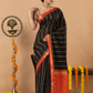Classic Mysore Semi Silk Saree | Jet Black