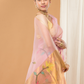 Tissue Muslin Jamdani Saree With Light Pink -007