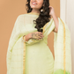 Pastel light green color Jamdani 2-Piece Set Kurti & Dupatta (UNSTITCHED) - 152